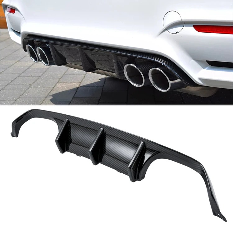 Carbon Rear Lip Diffuser for  F82 M4 Gts F80 M3 Rear Bumper Diffuser Lip